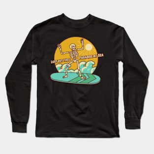 Lost but free paradise at sea Long Sleeve T-Shirt